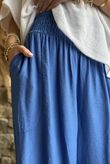 Basso Shirring Wide Leg Pant Soft Cobalt